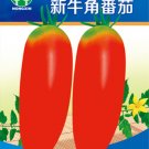 New Rare Green Red Long Tomato 'OX Horn' Organic Seeds, 1 Original Pack, 400 Seeds / Pack, Nice Gard
