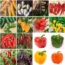 BELLFRAM Mixed 16 Types Sweet Hot Pepper Chili Seeds, 200 Seeds, Professional Pack, DIY Home Garden 