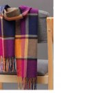 Winter Checked Plaid Wool 100% Cashmere Women Wrap Shawl Scarf Warm Neck Tassel - Pink Winter Checked Plaid Wool 100% Cashmere Women Wrap Shawl Scarf Warm Neck Tassel - Pink