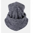 Winter Fleece Neck Warmer Scarf for Men Women Cycling Ski Neck Gaiter Face Mask Gray