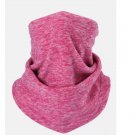 Winter Fleece Neck Warmer Scarf for Men Women Cycling Ski Neck Gaiter Face Mask Rose Red