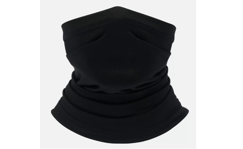 Face Mask Balaclava Scarf Neck Fishing Shield Sun Gaiter UV Headwear - Black