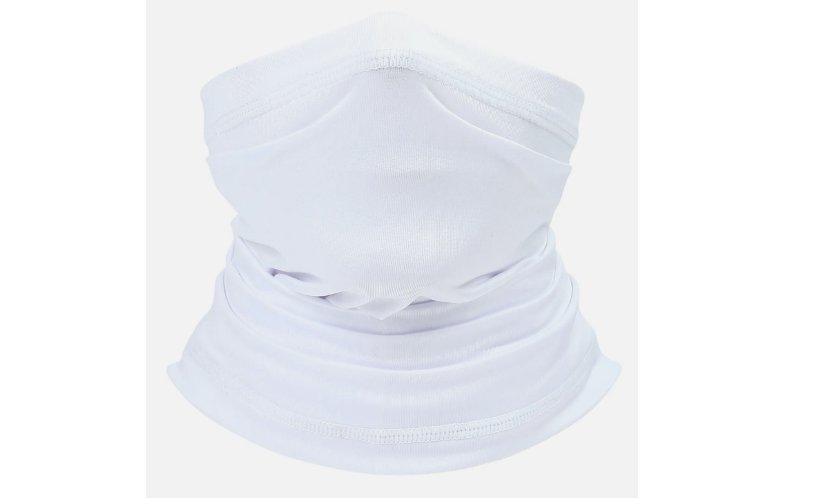 Face Mask Balaclava Scarf Neck Fishing Shield Sun Gaiter UV Headwear - White
