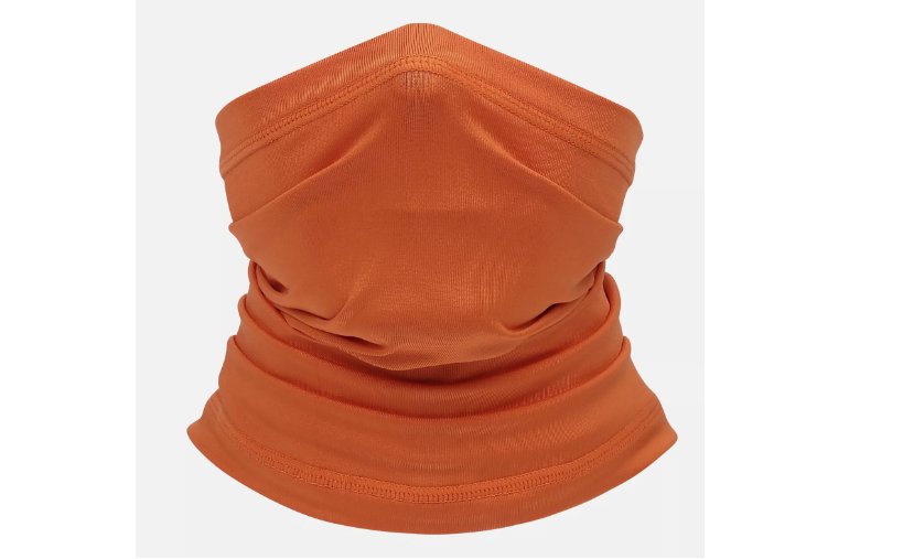 Face Mask Balaclava Scarf Neck Fishing Shield Sun Gaiter UV Headwear - Orange