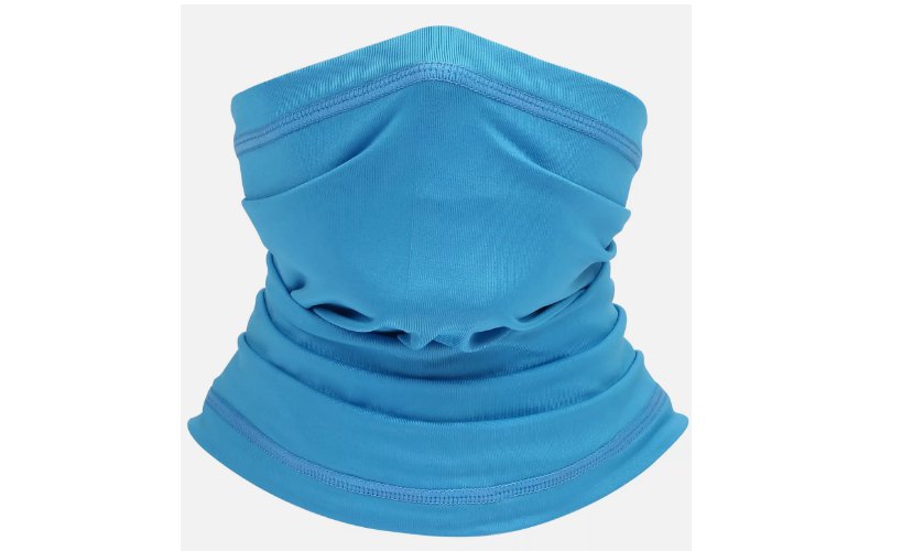 Face Mask Balaclava Scarf Neck Fishing Shield Sun Gaiter UV Headwear - Light Blue