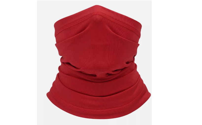 Face Mask Balaclava Scarf Neck Fishing Shield Sun Gaiter UV Headwear - Red