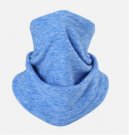 Winter Fleece Neck Warmer Scarf for Men Women Cycling Ski Neck Gaiter Face Mask - Light Blue