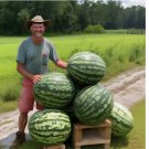 Florida Giant Watermelon Seeds - Heirloom - Non GMO - ORGANIC 12 Seeds
