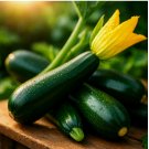 BLACK BEAUTY ZUCCHINI SEEDS  AAS WINNER HEIRLOOM | NON-GMO 60+ Seeds