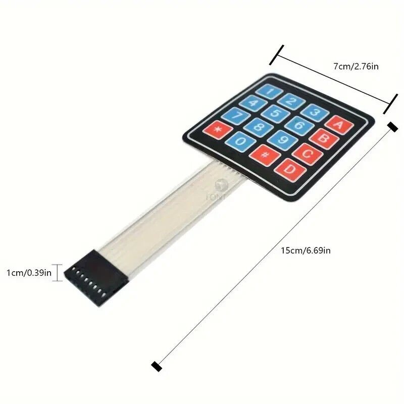 5Pc 4x4 16 Key Keypad Membrane Switch Matrix Array Keyboard Arduino ...