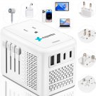 Mapambo 220V to 110V Voltage Converter US Europe for Hair Dryer with 2 USB Po