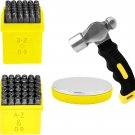 76Pcs Metal Stamping Kit, 146mm Font Uppercase And183mm Lowercase Letter and Num