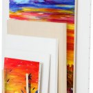 Falling in Art Large Wooden Storage Rack Canvas Drying Stand for Artworks,