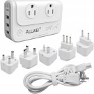 ALLWEI International Travel Adapter 220V to 110V Power Voltage Converter for Hai