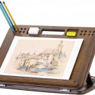 StrongTek 6Position Bamboo Table Easel, 16x12 Inch Adjustable Drawing and Sketch