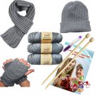 Knitting Kit for Beginners Adults Kids, Crochet with StepbySt