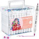 Ohuhu Markers Paperfriendly No Peeling Waterbased Coloring 60 Colors Dua