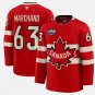 Brad Marchand Jersey #63 Red 2025 4 Nations Face-Off Stitched
