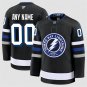 Men's Custom Tampa Bay Lightning Jersey Name, Number 2025 Alternate Black