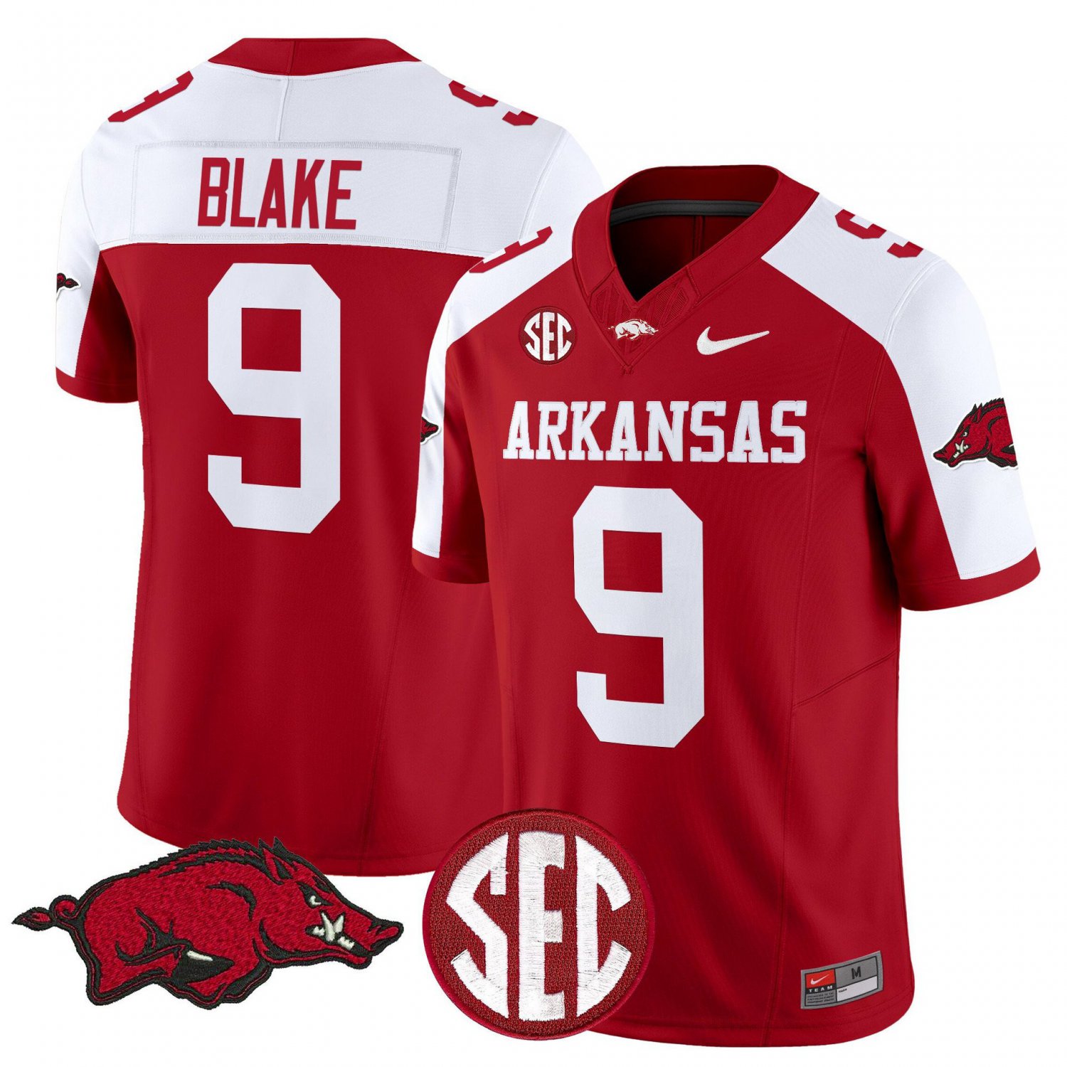 O'Mega Blake Jersey #9 Arkansas Razorbacks Limited Stitched Cardinal Alter