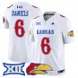 Jalon Daniels Jersey #6 Kansas Jayhawks 2025 Vapor Limited Stitched White