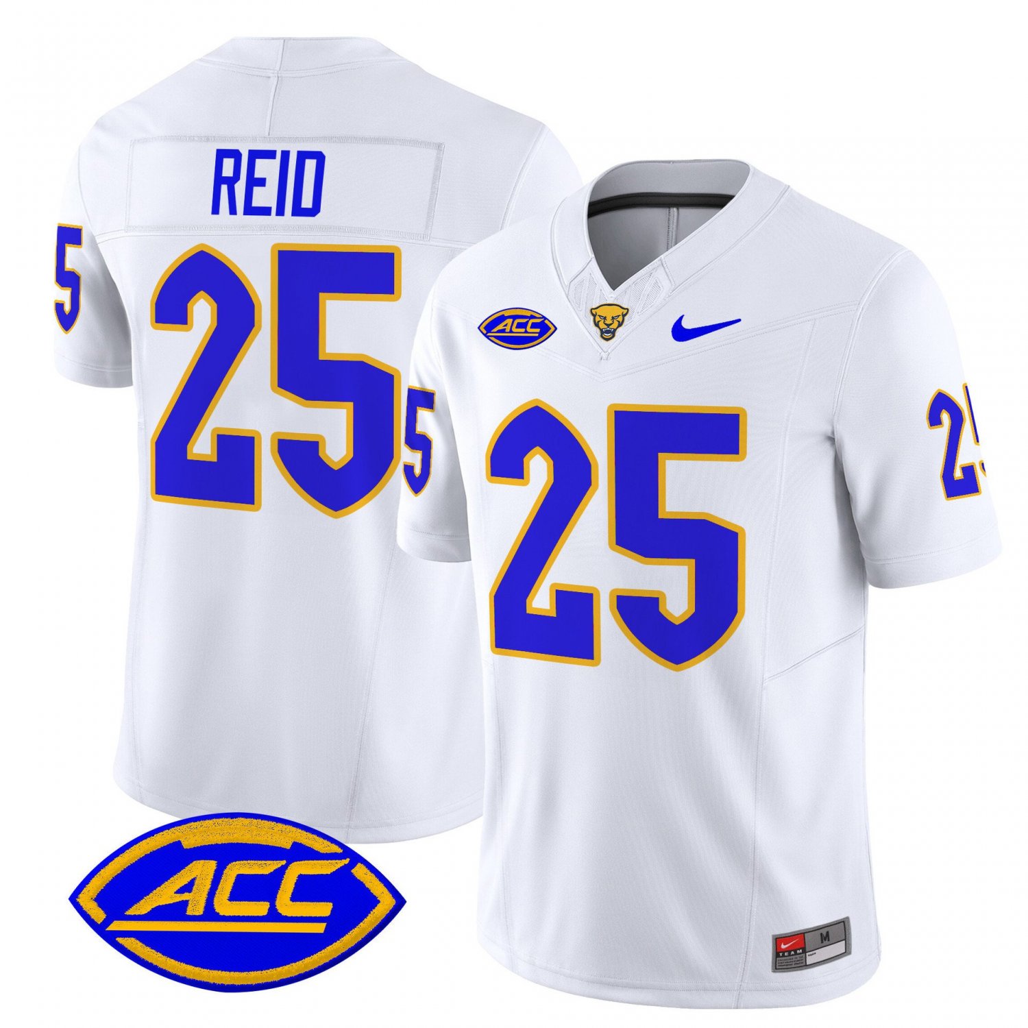 Desmond Reid Jersey #25 Pittsburgh Panthers 2025 Limited Stitched White