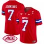 Kevin Jennings Jersey #7 SMU Mustangs 2025 Vapor Limited Stitched Red