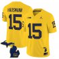 Ernest Hausmann Jersey #15 Michigan Wolverines 2025 Limited V2 Stitched Maize