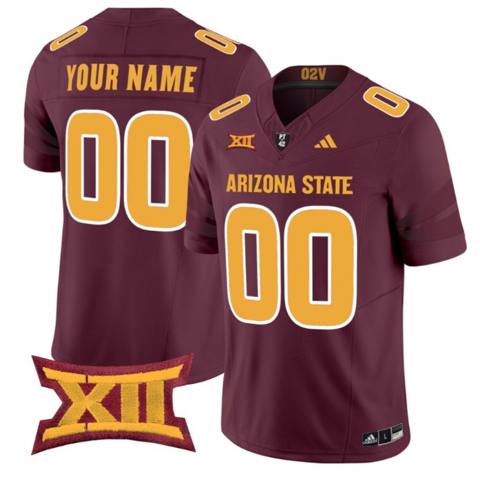 Custom Arizona State Sun Devils Jersey Name, Number 2025 Stitched Maroon
