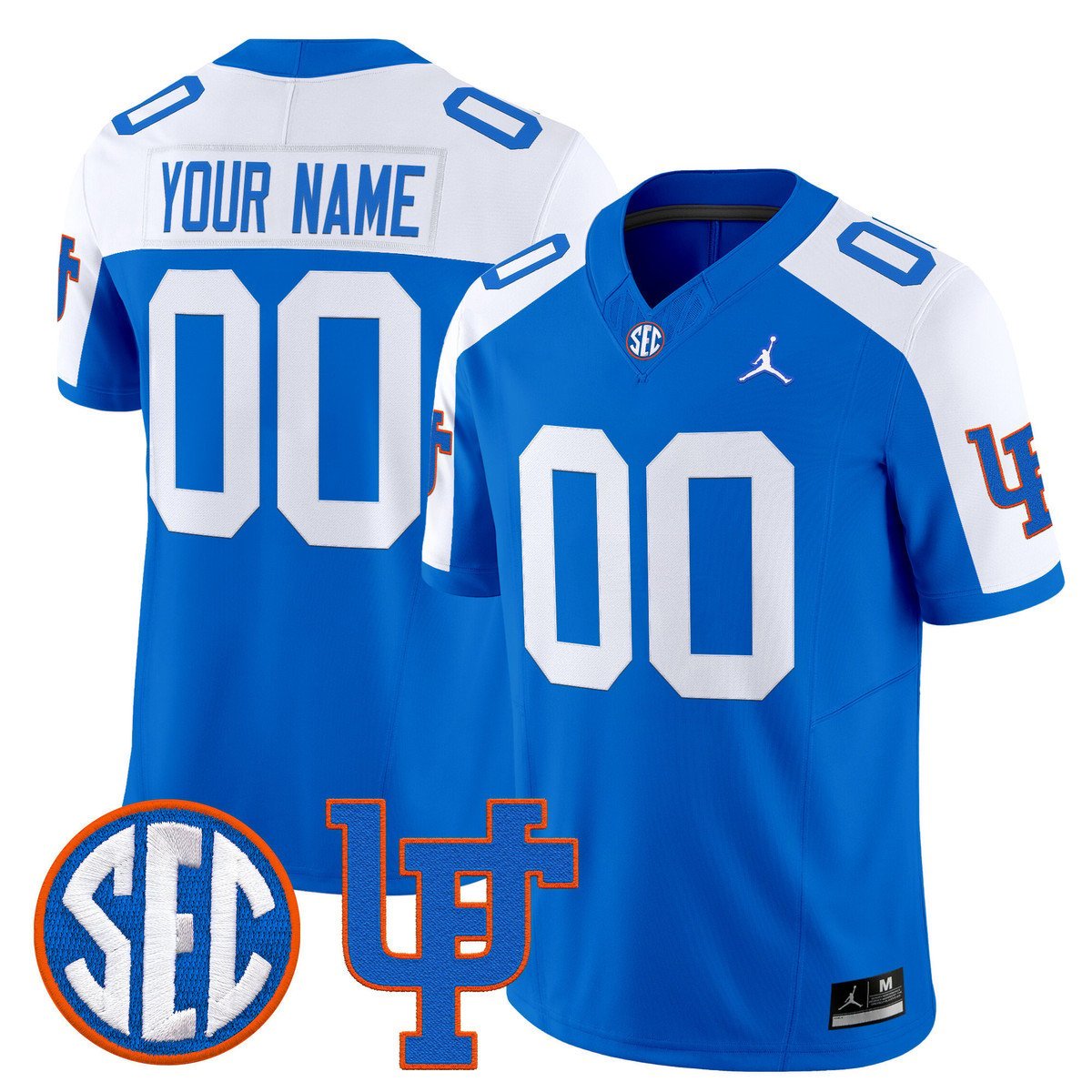 Custom Florida Gators Jersey Name, Number 1960s Throwback Vapor Limited Royal Alter