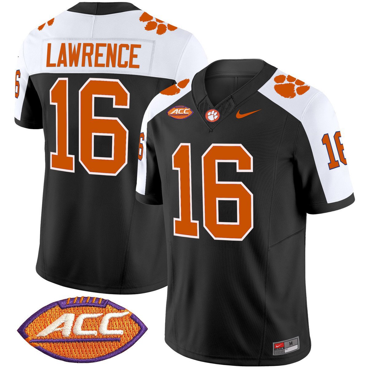 Trevor Lawrence Jersey #16 Clemson Tigers 2025 Vapor Limited Stitched Black Alter