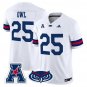 Owl Jersey #25 Florida Atlantic Owls 2025 All Stitched White