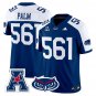 Palm Jersey #561 Florida Atlantic Owls 2025 All Stitched Blue Alter