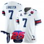Bryce Langston Jersey #7 Florida Atlantic Football 25th Season Stitched White