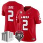 Jack Layne Jersey #2 New Mexico Lobos 2025 Vapor Limited Stitched Red