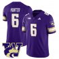 Jeremiah Hunter Jersey #6 Washington Husky Football 2025 Stitched Purple