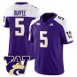 Zach Durfee Jersey #5  Washington Husky Football 2025 Stitched Alternate