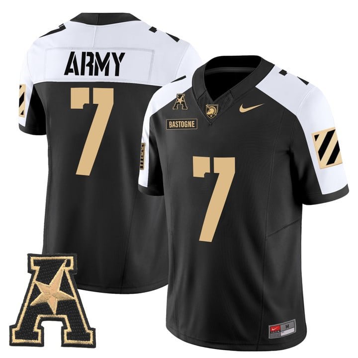 Bastogne Jersey #7 Army Black Knights 2025 Vapor Limited Stitched Alternate