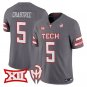 Michael Crabtree Jersey #5 Texas Tech Red Raiders Too Cold Vapor Stitched Gray