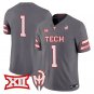 Team Jersey #1 Texas Tech Red Raiders Too Cold Vapor Limited Stitched Gray