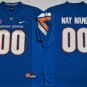 Custom Boise State Broncos Jersey Name and Number NCAA College Football Blue