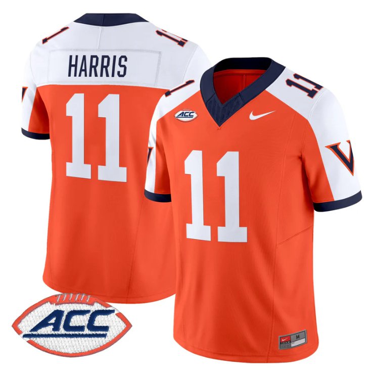 Trell Harris Jersey #11 Virginia Cavaliers 1995 Throwbacks Stitched Orange Alter