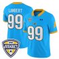 Jack Lambert Jersey #99 Kent State Golden Flashes 2025 Stitched Light Blue