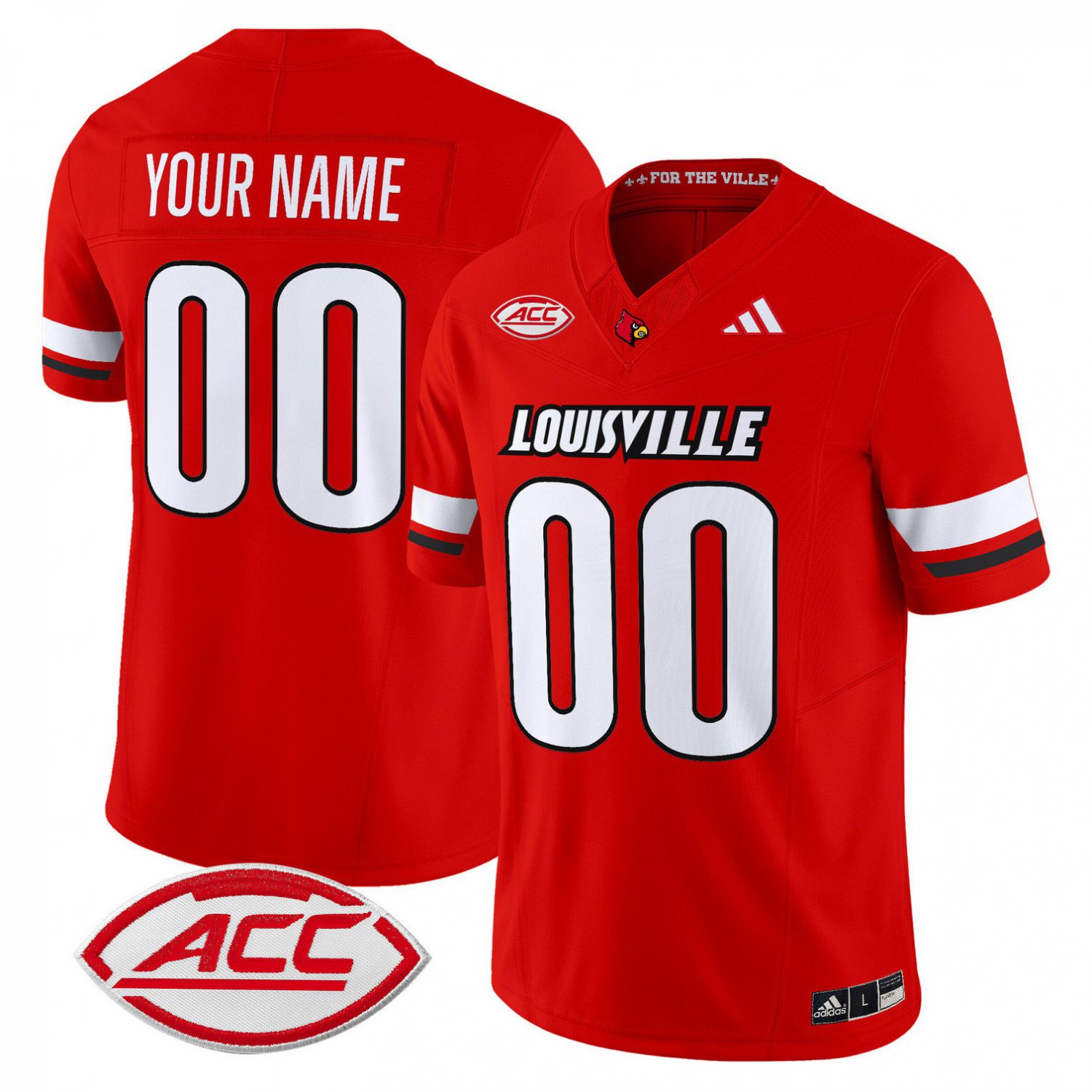 Custom Louisville Cardinals Jersey Name, Number 2025 Vapor Stitched Red