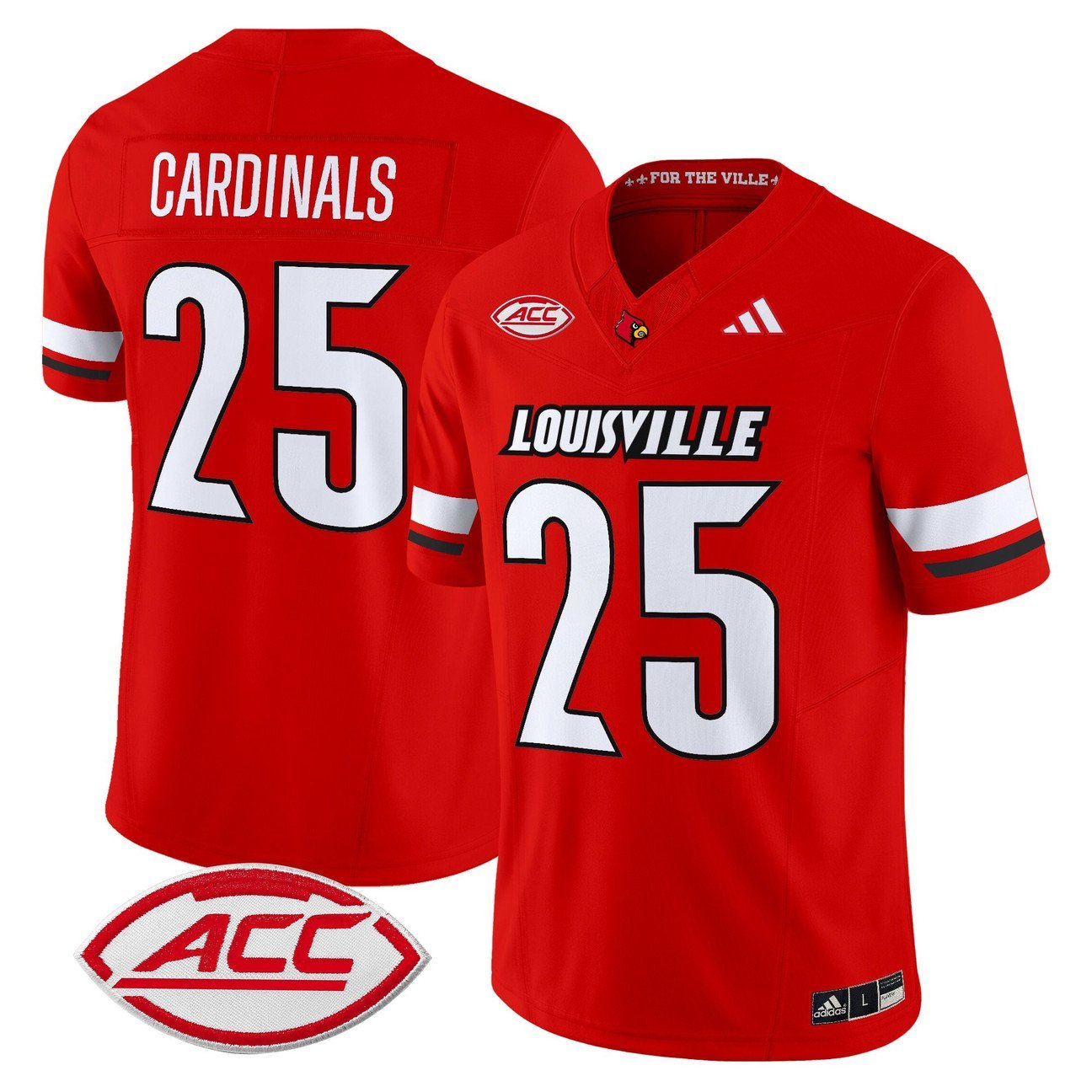 Cardinals Jersey #25 Louisville Cardinals 2025 Vapor Stitched Red