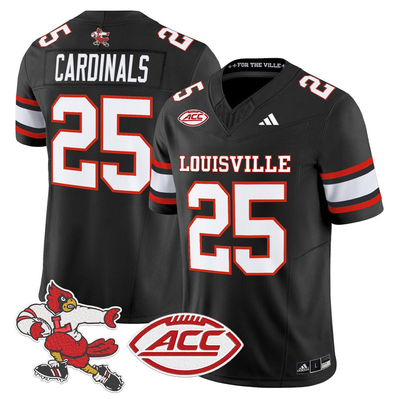 Cardinals Jersey #25 Louisville Cardinals 2025 Vapor Stitched 1980 Throwback