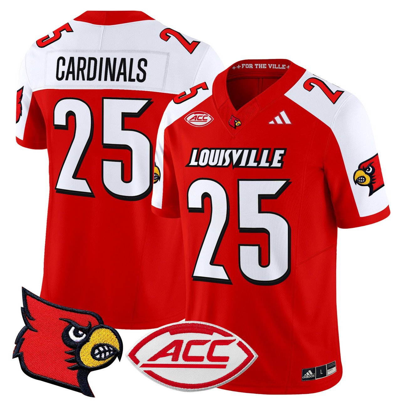 Cardinals Jersey #25 Louisville Cardinals 2025 Vapor Stitched Red Alter