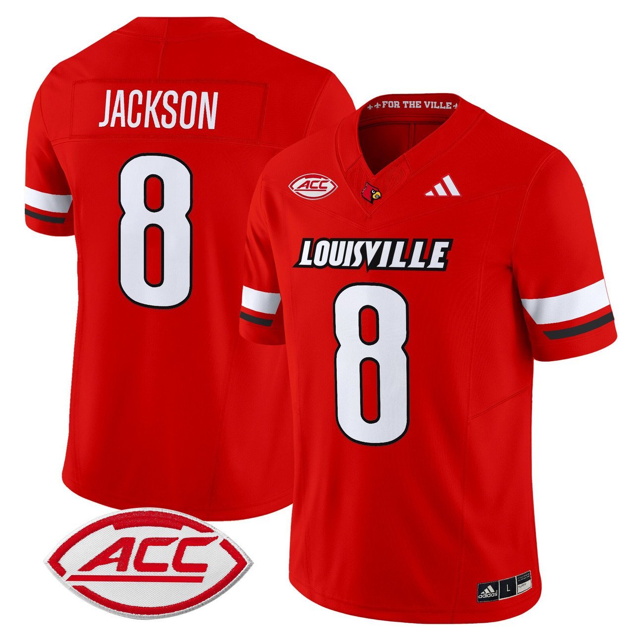 Lamar Jackson Jersey #8 Louisville Cardinals 2025 Vapor Stitched Red