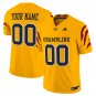 Custom Grambling Tigers Jersey Name, Number 2025 Vapor Limited Stitched Gold