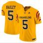 Deljay Bailey Jersey #5 Grambling Tigers 2025 Vapor Limited Stitched Gold